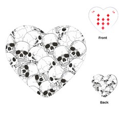 Skull Pattern Playing Cards Single Design (heart)