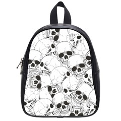 Skull Pattern School Bag (small) by Valentinaart