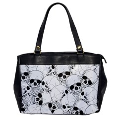 Skull Pattern Oversize Office Handbag by Valentinaart