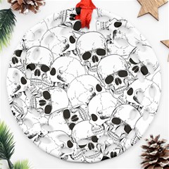 Skull Pattern Ornament (round Filigree)