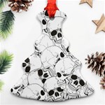 Skull pattern Christmas Tree Ornament (Two Sides) Front