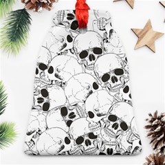 Skull Pattern Bell Ornament (two Sides)