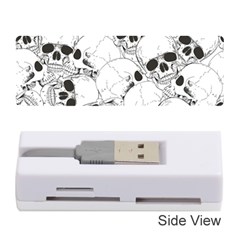 Skull Pattern Memory Card Reader (stick) by Valentinaart