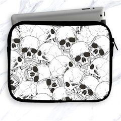 Skull Pattern Apple Ipad 2/3/4 Zipper Cases by Valentinaart