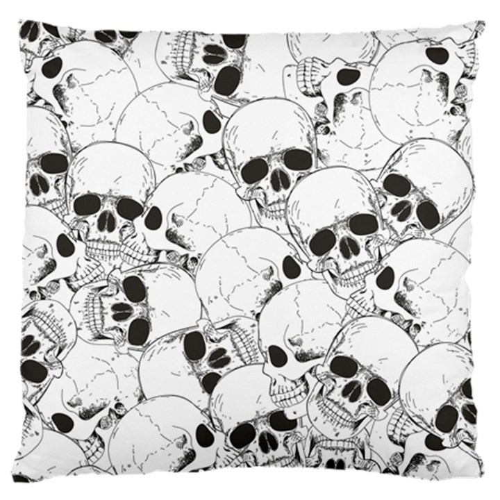 Skull pattern Large Flano Cushion Case (Two Sides)