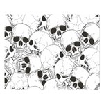 Skull pattern Double Sided Flano Blanket (Large)  80 x60  Blanket Front