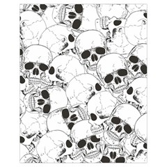 Skull Pattern Drawstring Bag (small) by Valentinaart