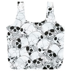 Skull Pattern Full Print Recycle Bag (xxl) by Valentinaart