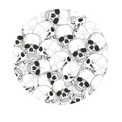 Skull Pattern Mini Round Pill Box (pack Of 3) by Valentinaart