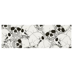 Skull Pattern Banner And Sign 12  X 4 