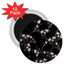 Skull Pattern 2 25  Magnets (10 Pack)  by Valentinaart