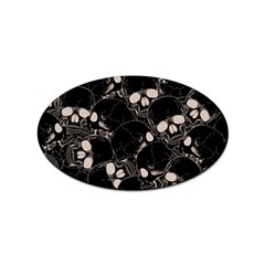 Skull Pattern Sticker (oval) by Valentinaart