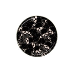 Skull Pattern Hat Clip Ball Marker (4 Pack) by Valentinaart