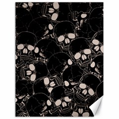 Skull Pattern Canvas 18  X 24  by Valentinaart