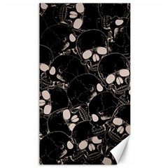 Skull Pattern Canvas 40  X 72  by Valentinaart