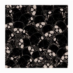 Skull Pattern Medium Glasses Cloth by Valentinaart