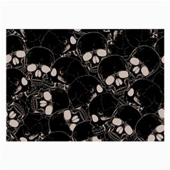 Skull Pattern Large Glasses Cloth by Valentinaart