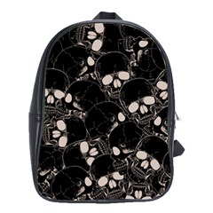 Skull Pattern School Bag (large) by Valentinaart