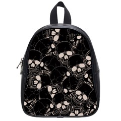 Skull Pattern School Bag (small) by Valentinaart