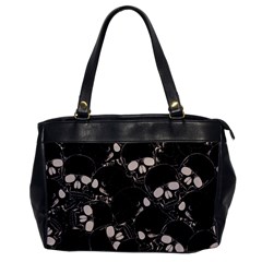 Skull Pattern Oversize Office Handbag by Valentinaart