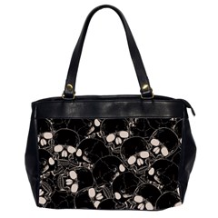 Skull Pattern Oversize Office Handbag (2 Sides) by Valentinaart