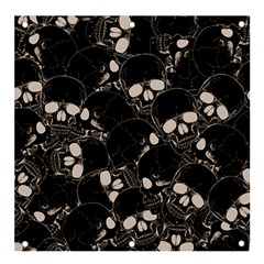 Skull Pattern Banner And Sign 4  X 4 