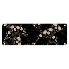 Skull Pattern Banner And Sign 6  X 2 