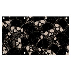 Skull Pattern Banner And Sign 7  X 4  by Valentinaart