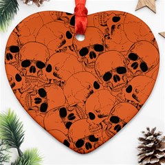 Skull Pattern Ornament (heart)