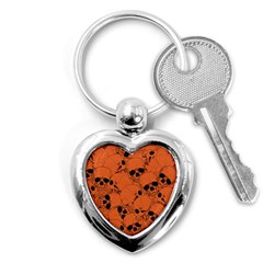 Skull Pattern Key Chain (heart) by Valentinaart