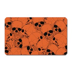 Skull Pattern Magnet (rectangular) by Valentinaart