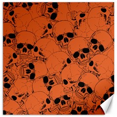 Skull Pattern Canvas 12  X 12  by Valentinaart