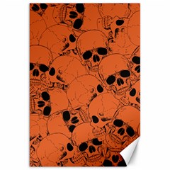 Skull Pattern Canvas 20  X 30  by Valentinaart