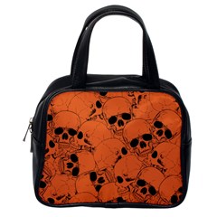 Skull Pattern Classic Handbag (one Side) by Valentinaart