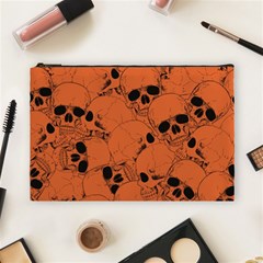 Skull Pattern Cosmetic Bag (large) by Valentinaart