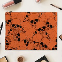 Skull Pattern Cosmetic Bag (xl) by Valentinaart