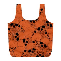 Skull Pattern Full Print Recycle Bag (l) by Valentinaart