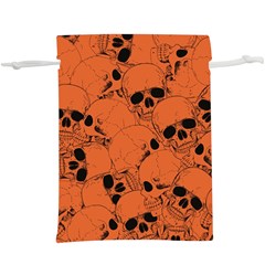 Skull Pattern Lightweight Drawstring Pouch (xl) by Valentinaart