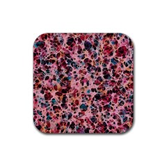 Cells In A Red Space Rubber Coaster (square) by DimitriosArt