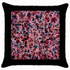 Cells In A Red Space Throw Pillow Case (black) by DimitriosArt