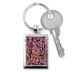 Cells In A Red Space Key Chain (rectangle) by DimitriosArt