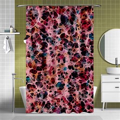 Cells In A Red Space Shower Curtain 48  X 72  (small)  by DimitriosArt