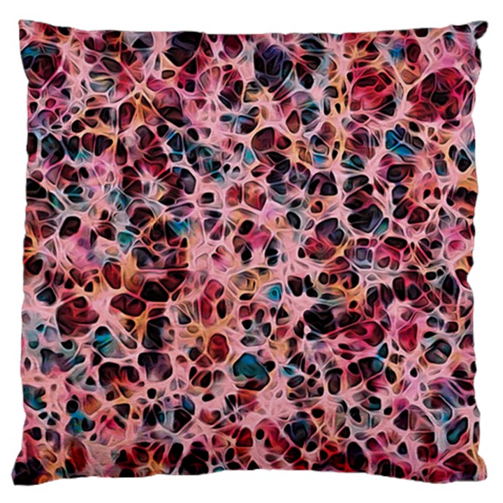 Cells in a red space Large Cushion Case (One Side)