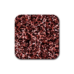 Red Universe Rubber Coaster (square) by DimitriosArt