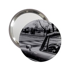 Convertible Classic Car At Paris Street 2 25  Handbag Mirrors by dflcprintsclothing