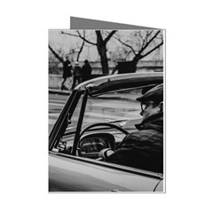 Convertible Classic Car At Paris Street Mini Greeting Cards (pkg Of 8)