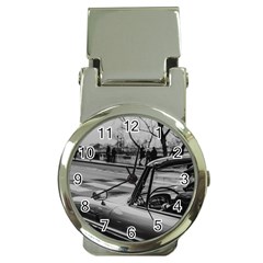 Convertible Classic Car At Paris Street Money Clip Watches by dflcprintsclothing