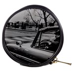 Convertible Classic Car At Paris Street Mini Makeup Bag Front