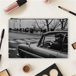 Convertible Classic Car At Paris Street Cosmetic Bag (Large) Front