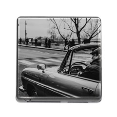 Convertible Classic Car At Paris Street Memory Card Reader (square 5 Slot)